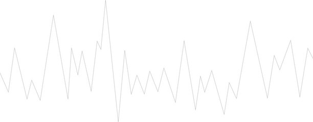 Dashed line graphic drawn in a side pattern indicating lateral movement in financial and stock data.