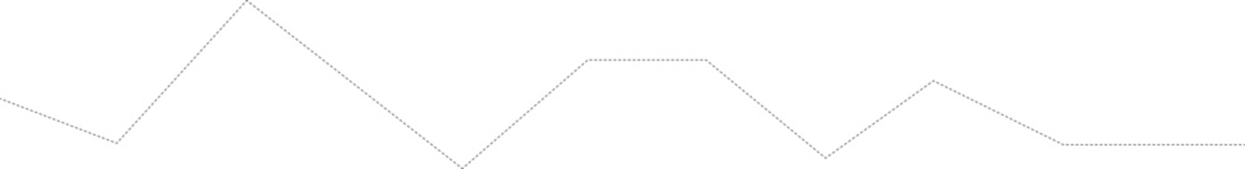 Dashed simple line representing a clear economic trend with minimal variations.