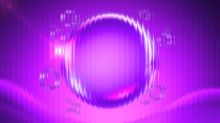 Vibrant purple abstract background with glowing orb and futuristic digital patterns, perfect for technology or science themes