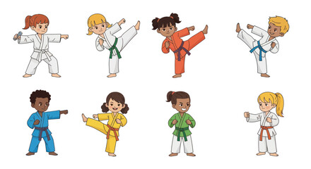 Diverse group of people engaged in dynamic dance movements showcasing various poses and expressions.