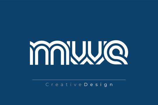 MWE Creative Unique Modern Letter Logo Design. Elegant Monogram Logo Design with Decorative Elements and Typography