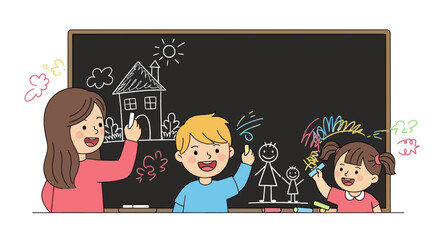 Diverse group of people expressing joy and laughter in cartoon style.