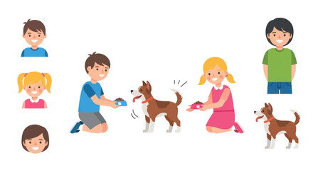 Cartoon Mechanic Working with Tools on Industrial Machinery.