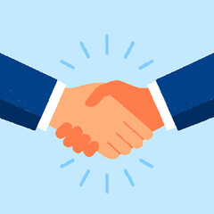 handshake vector illustration