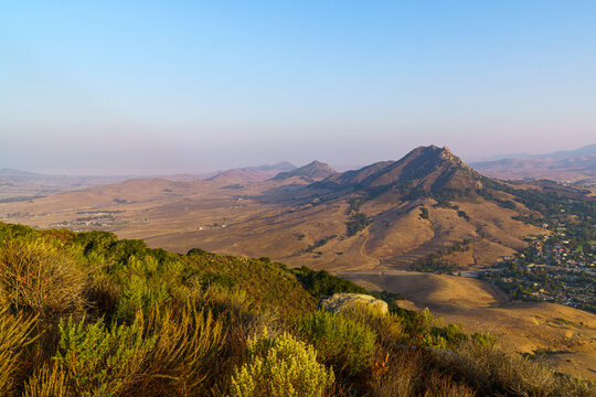 sunrise in the mountains