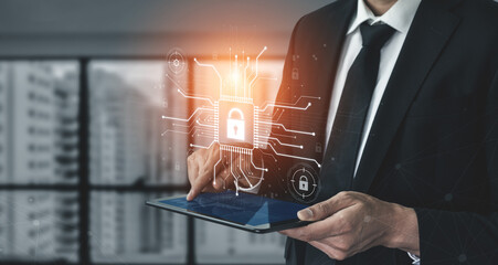 Cyber security system protecting digital infrastructure. Cyber security ensures data safety,...