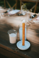 candles on the table
