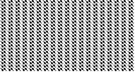 A dense pattern of small, angled, black and white shapes creating a textured visual effect.