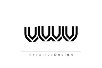 VWV Creative Unique Modern Letter Logo Design. Elegant Monogram Logo Design with Decorative Elements and Typography