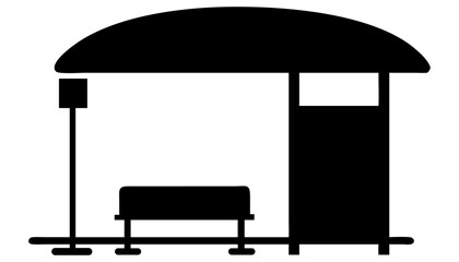 A sleek, modern 3D render of an office chair and a table design for an empty office