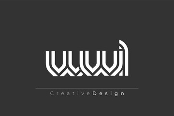 WWL Creative Unique Modern Letter Logo Design. Elegant Monogram Logo Design with Decorative Elements and Typography