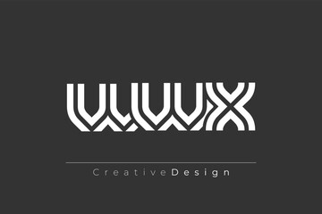 WWX Creative Unique Modern Letter Logo Design. Elegant Monogram Logo Design with Decorative Elements and Typography