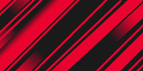 Fototapeta premium A bold and dynamic red and black diagonal stripe pattern, perfect for tech, sports, or modern backgrounds.