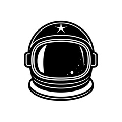 Detailed Astronaut Helmet Shiny Glass Visor Transparent Background
