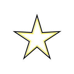 Obraz premium Glowing Neon Star Sharp Radiant Transparent Background