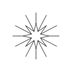 Fototapeta premium Glowing Yellow Light Starburst Radiant Beams Transparent Background