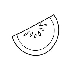 Red Tomato Slice Juicy Seeds Shiny Transparent Background