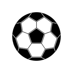 Obraz premium Soccer Ball Classic Black White Pentagons Transparent Background