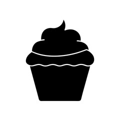 White Frosted Cupcake Rainbow Sprinkles Transparent Background