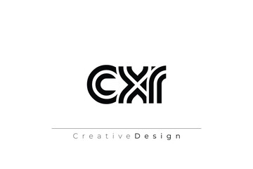 CXR Creative Unique Modern Letter Logo Design