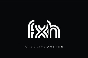 FXH Creative Unique Modern Letter Logo Design