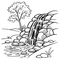 tropical island with palm trees