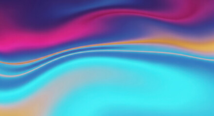 Fototapeta premium Vibrant abstract swirls of neon pink blue and yellow colors