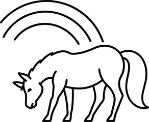 magical crystal cave with glowing stalactites illustration on transparent background