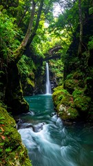 Tranquil Waterfall Gorge