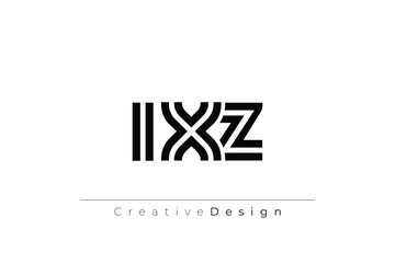 IXZ Creative Unique Modern Letter Logo Design