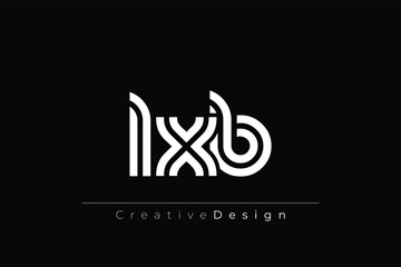 LXB Creative Unique Modern Letter Logo Design