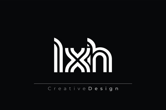 LXH Creative Unique Modern Letter Logo Design