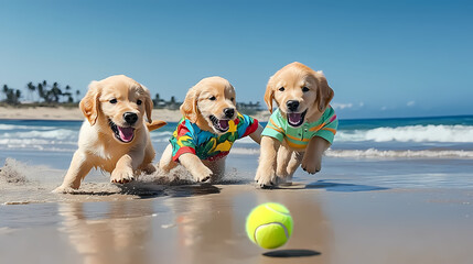 golden retriever with ball