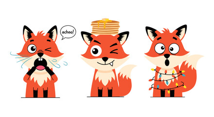 Triple Foxes: Sly, Sweet, and Silly