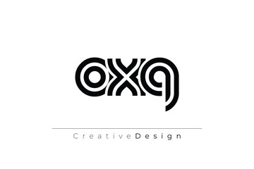 OXQ Creative Unique Modern Letter Logo Design