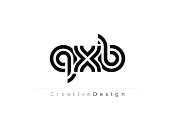 QXB Creative Unique Modern Letter Logo Design