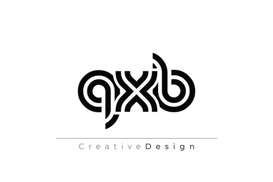 QXB Creative Unique Modern Letter Logo Design