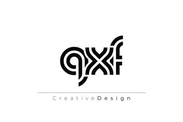 QXF Creative Unique Modern Letter Logo Design