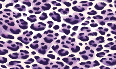 Obraz premium Creative purple leopard pattern vector based on animal fur inspiration a striking choice for wallpapers, trendy clothing prints, and decorative fabric design.