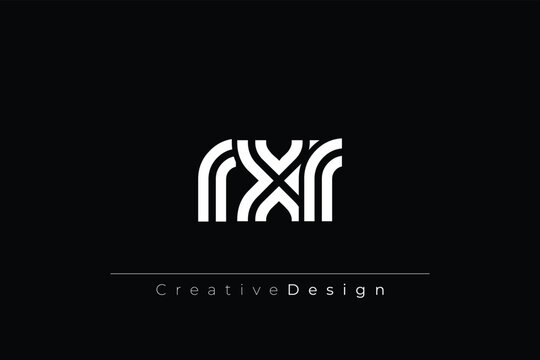 RXR Creative Unique Modern Letter Logo Design