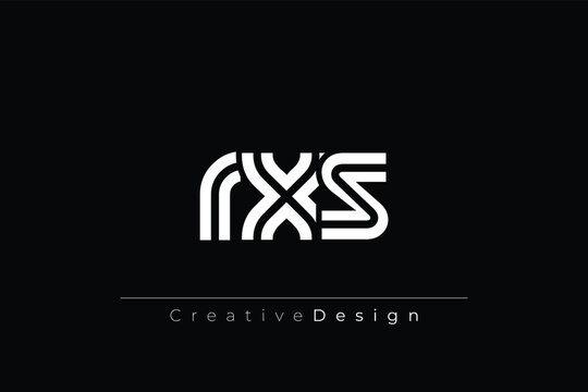 RXS Creative Unique Modern Letter Logo Design