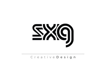 SXG Creative Unique Modern Letter Logo Design