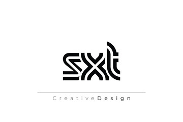 SXT Creative Unique Modern Letter Logo Design