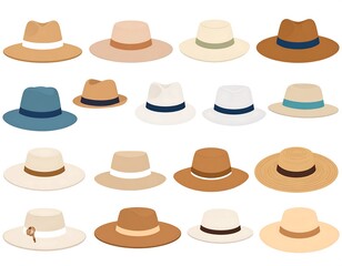 Collection of various hats (1)