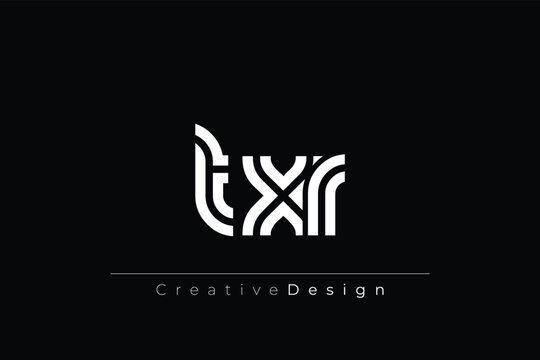 TXR Creative Unique Modern Letter Logo Design
