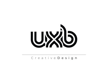 UXB Creative Unique Modern Letter Logo Design