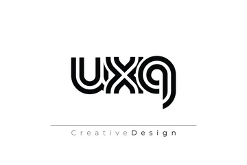 UXQ Creative Unique Modern Letter Logo Design