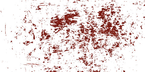 A vibrant red paint splatter forms a grunge texture background, reminiscent of blood or ink art