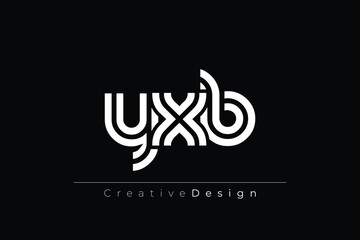 YXB Creative Unique Modern Letter Logo Design