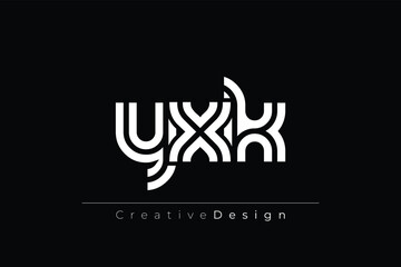 YXK Creative Unique Modern Letter Logo Design
